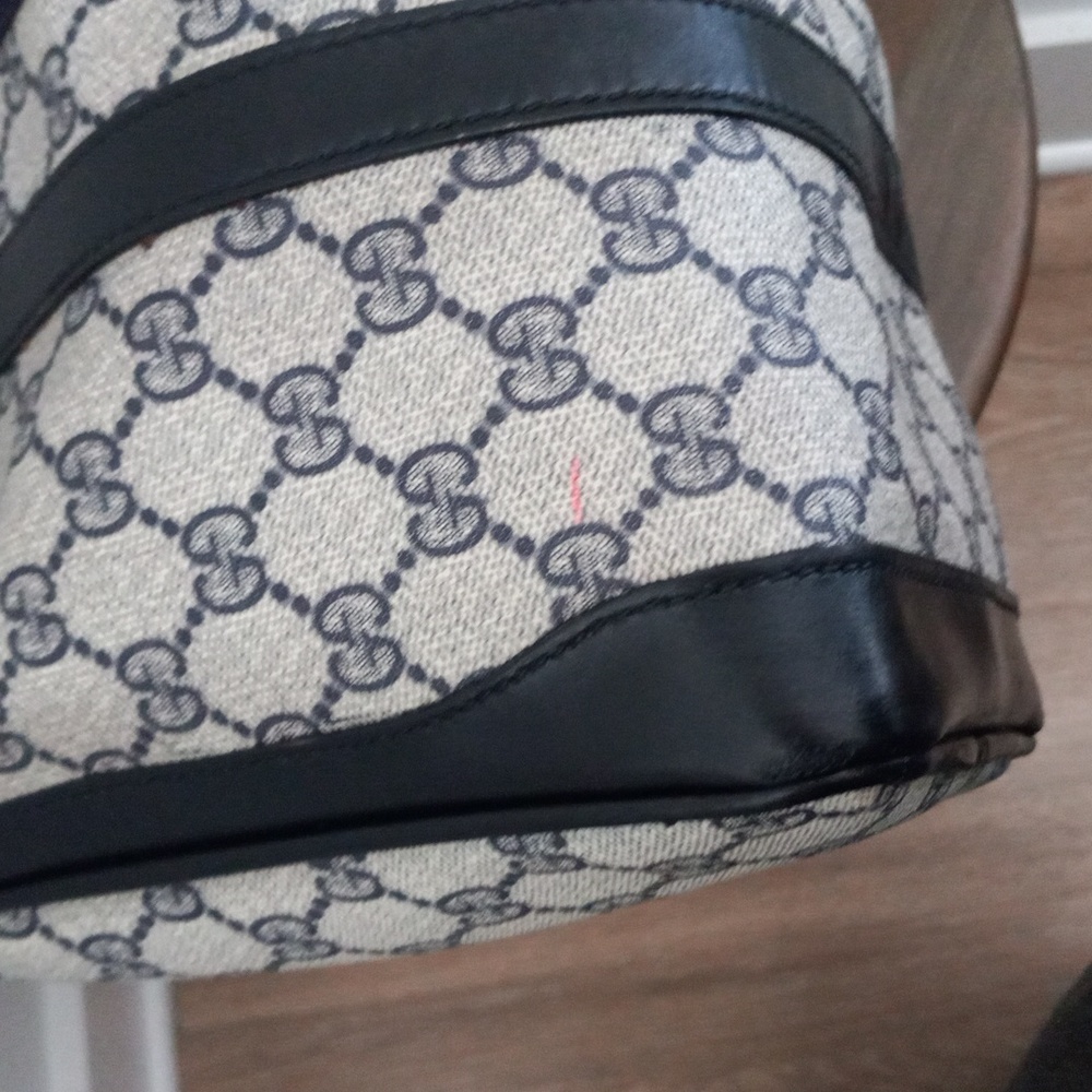 Authentic Vintage Gucci GG Monogram Supreme Sherry Web Ophidia Boston Doctor Bag - Picture 8 of 14